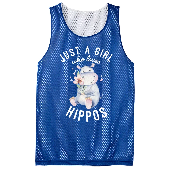 Hippo Gift For Girls Hippo Lover Gift Cute Hippo Cute Gift Mesh Reversible Basketball Jersey Tank