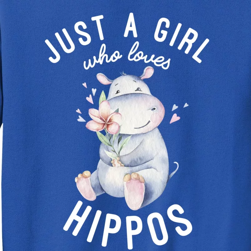 Hippo Gift For Girls Hippo Lover Gift Cute Hippo Cute Gift Tall Sweatshirt