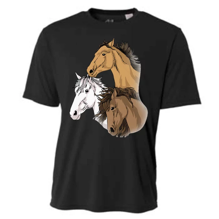 Horse Gifts For G 10 12 Horse Women Love Riding Cooling Performance Crew T-Shirt