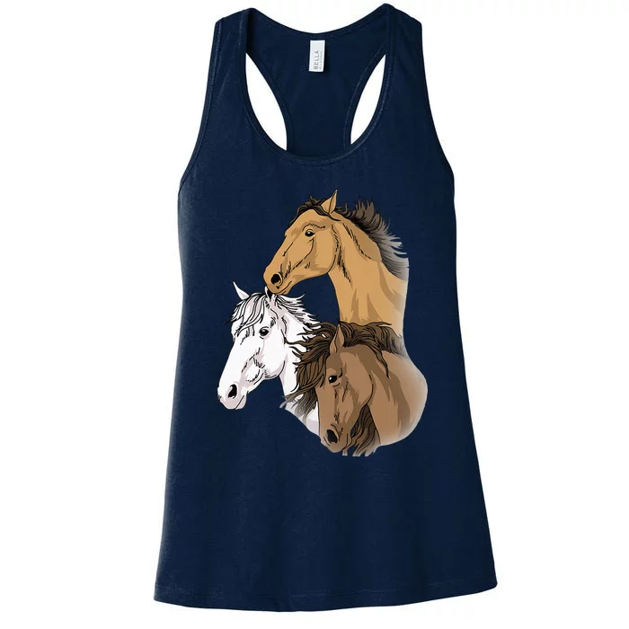 Horse Gifts For G 10 12 Horse Women Love Riding Women's Racerback Tank