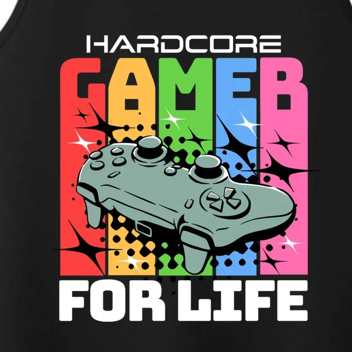 Hardcode Gamer For Life Funny Gaming Cool Gift Performance Tank