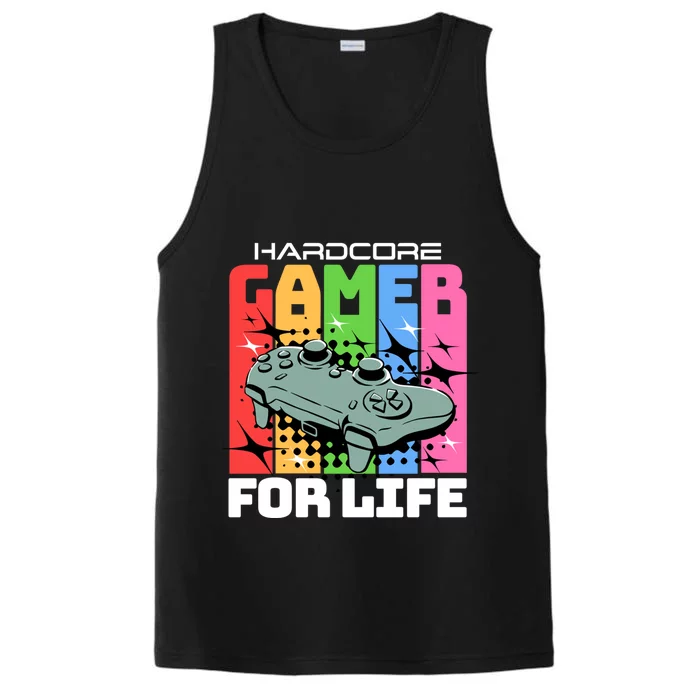 Hardcode Gamer For Life Funny Gaming Cool Gift Performance Tank