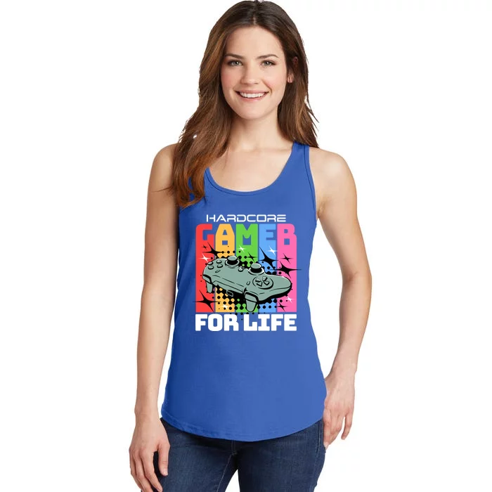 Hardcode Gamer For Life Funny Gaming Cool Gift Ladies Essential Tank