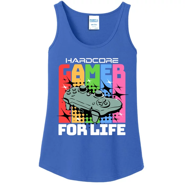 Hardcode Gamer For Life Funny Gaming Cool Gift Ladies Essential Tank