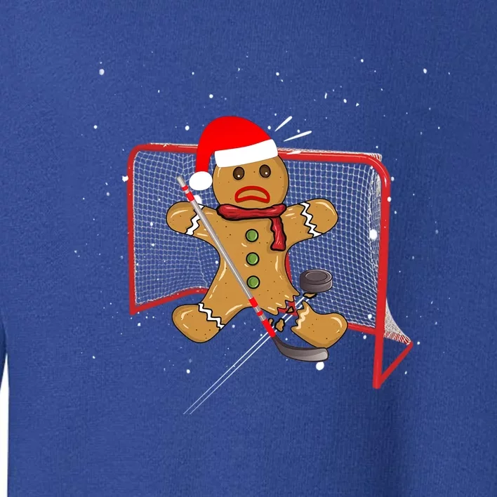 Hockey Goalie Funny Christmas Gift Gingerbread Goalie Meaningful Gift Toddler Sweatshirt