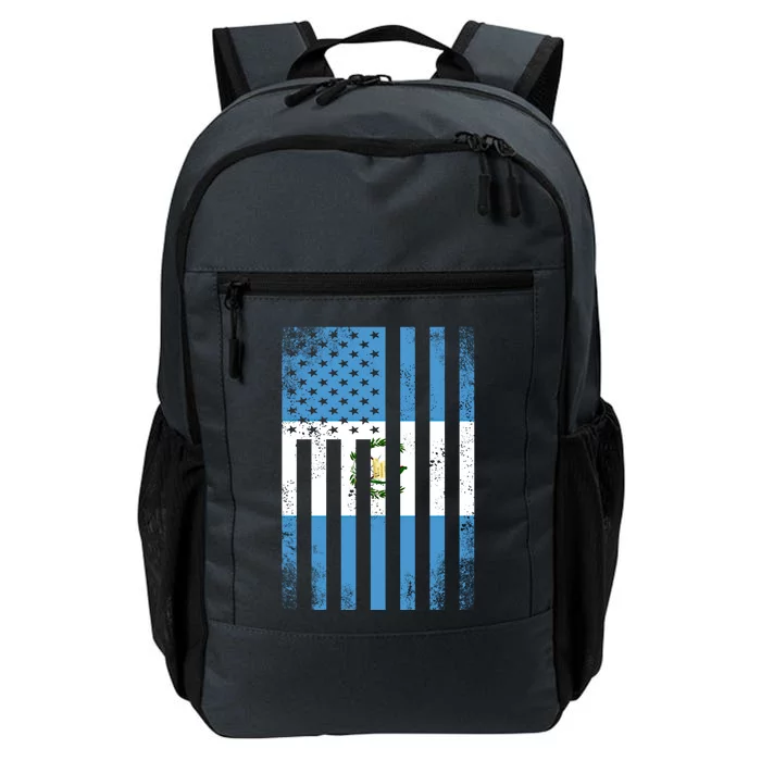 Half Guatemalan Flag Vintage American Inside Me Usa Gift Cute Gift Daily Commute Backpack