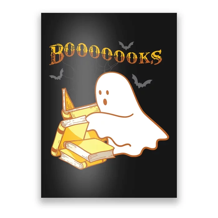 Halloween Gift For Teachers Librarian Funny Ghost Boooooks Poster