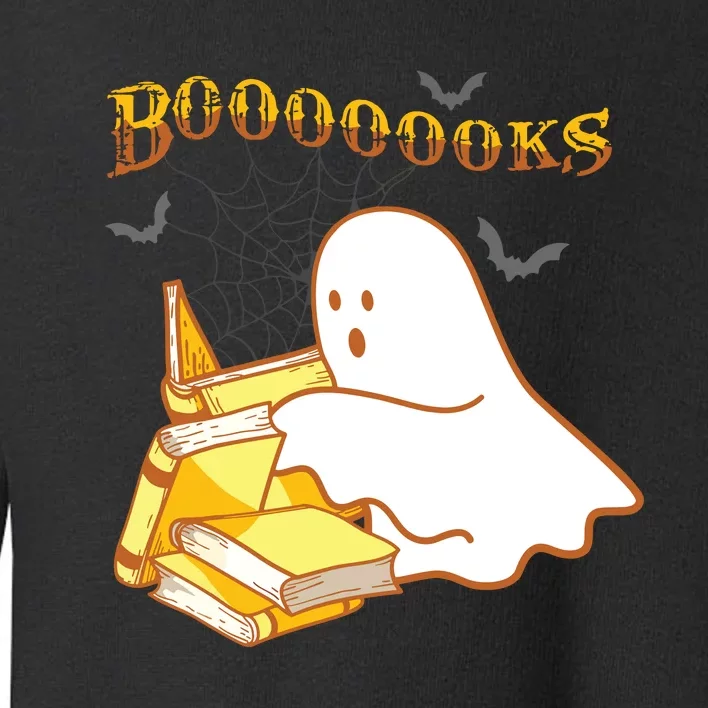 Halloween Gift For Teachers Librarian Funny Ghost Boooooks Toddler Sweatshirt