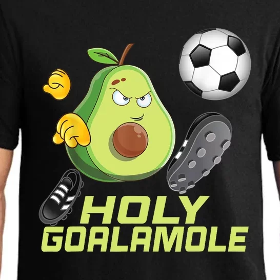 Holy Goalamole | Funny Soccer Avocado Pajama Set