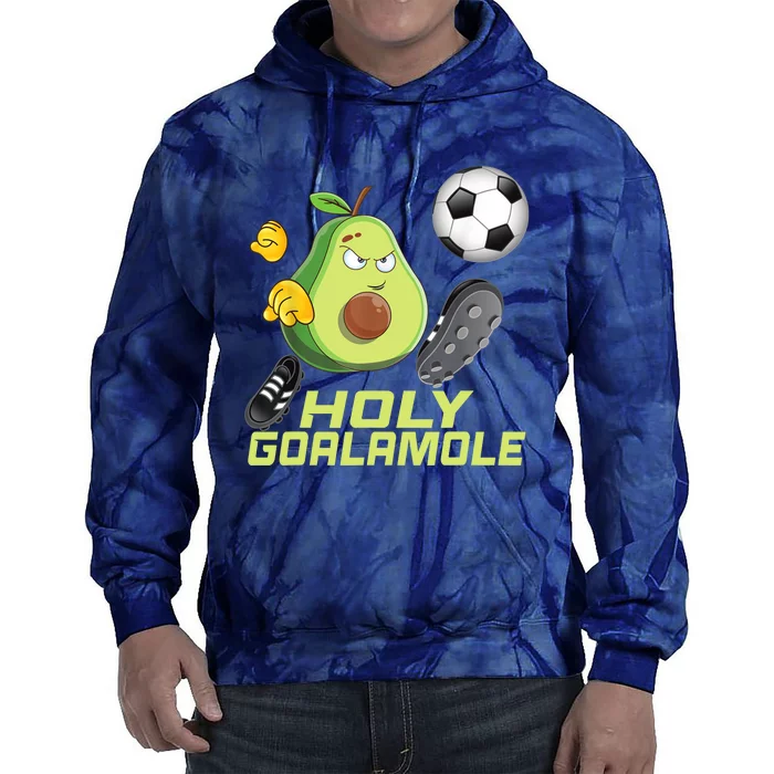 Holy Goalamole | Funny Soccer Avocado Tie Dye Hoodie