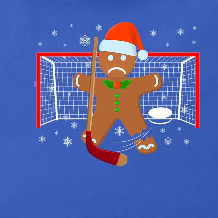 Hockey Goalie Funny Christmas Gift Gingerbread Goalie Gift Zip Tote Bag