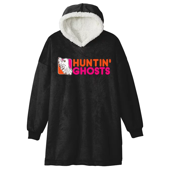 Hunting Ghosts Ghost Hunter Paranormal Activity Halloween Hooded Wearable Blanket