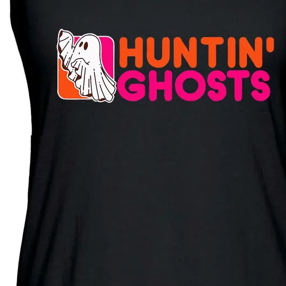 Hunting Ghosts Ghost Hunter Paranormal Activity Halloween Ladies Essential Flowy Tank