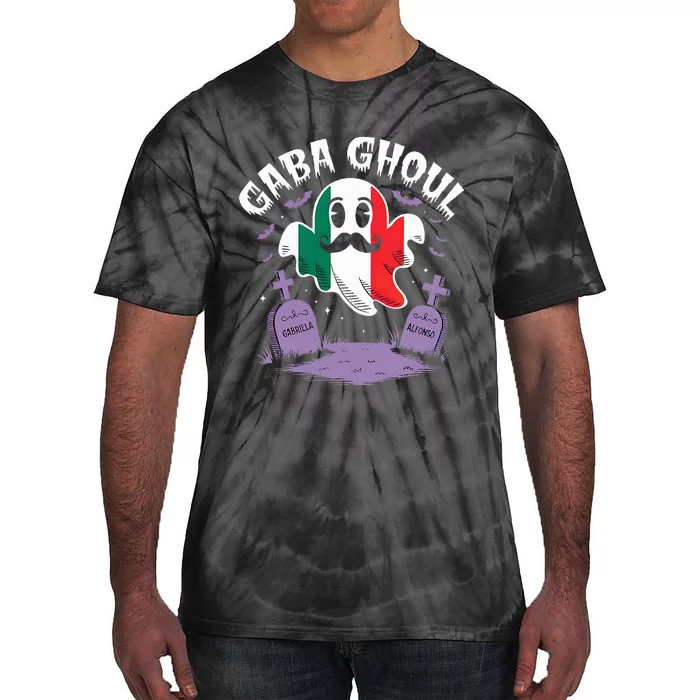 Halloween Graveyard Gaba Ghoul Ghost Funny Italian Gabagool Tie-Dye T-Shirt