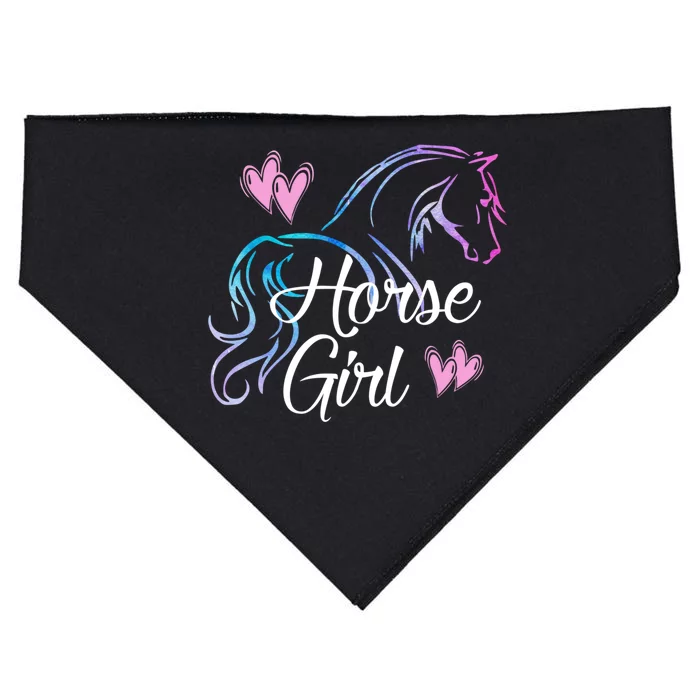 Horse Girl Gift For Horse Lover Equestrian Rider Teen Women Meaningful Gift USA-Made Doggie Bandana