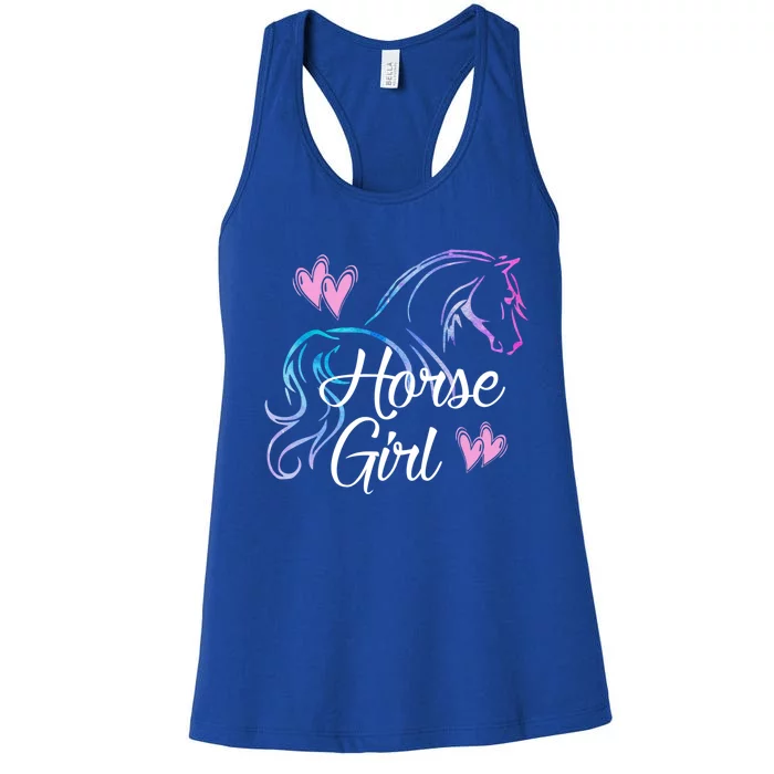 Horse Girl Gift For Horse Lover Equestrian Rider Teen Women Meaningful Gift Women's Racerback Tank