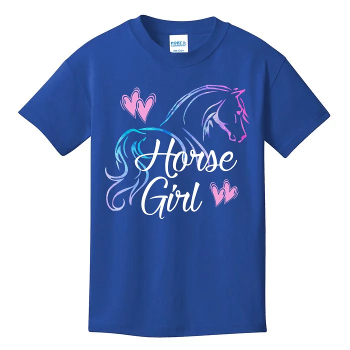 Horse Girl Gift For Horse Lover Equestrian Rider Teen Women Meaningful Gift Kids T-Shirt