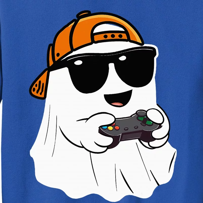 Halloween Ghost Gamer Scary Costume Gaming Tall Sweatshirt