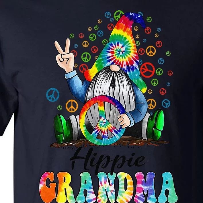 Hippie Grandma Gnome Mother's Day Grandma Gift Tall T-Shirt