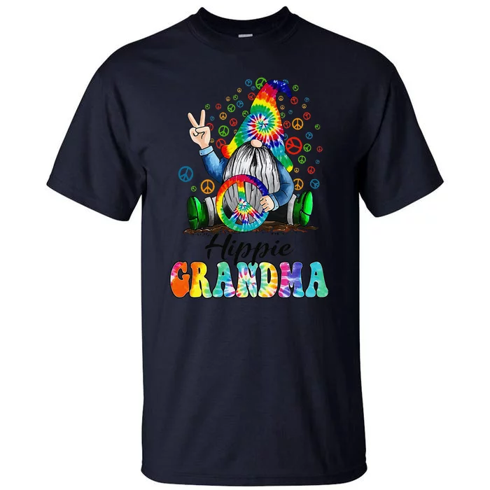 Hippie Grandma Gnome Mother's Day Grandma Gift Tall T-Shirt