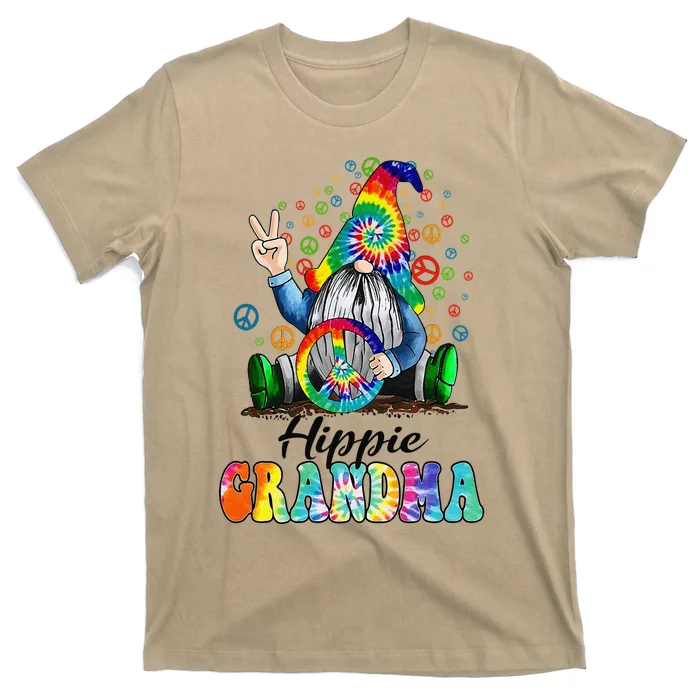 Hippie Grandma Gnome Mother's Day Grandma Gift T-Shirt