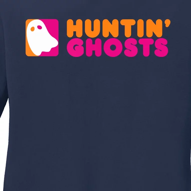 Huntin' Ghosts Ghost Hunting Ladies Long Sleeve Shirt