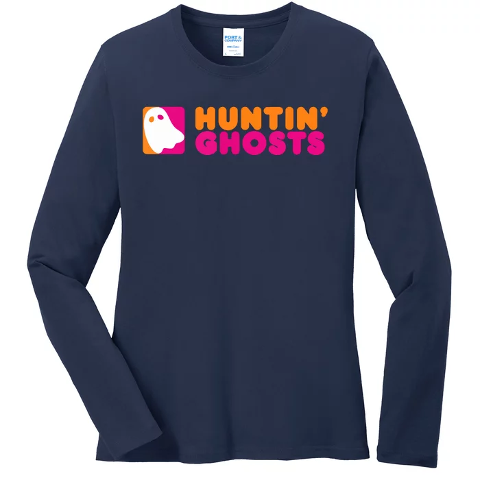 Huntin' Ghosts Ghost Hunting Ladies Long Sleeve Shirt