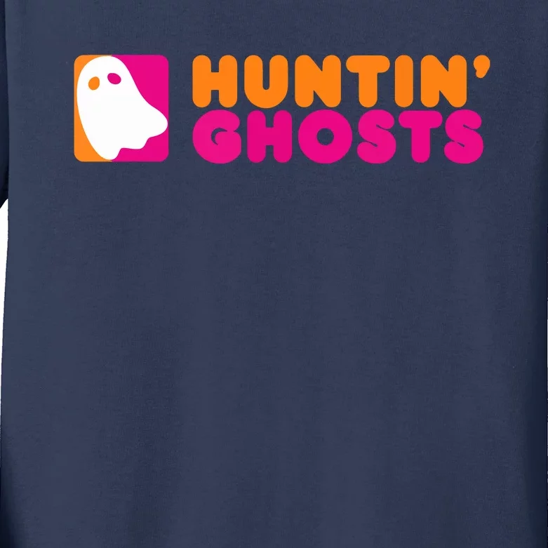 Huntin' Ghosts Ghost Hunting Kids Long Sleeve Shirt