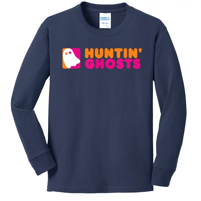 Huntin' Ghosts Ghost Hunting Kids Long Sleeve Shirt