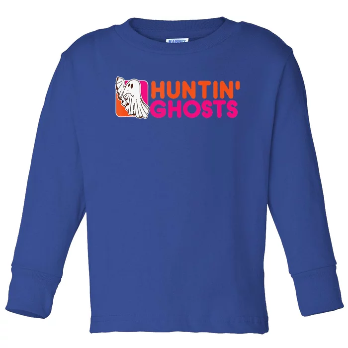 Hunting Ghosts Ghost Hunter Paranormal Activity Halloween Toddler Long Sleeve Shirt