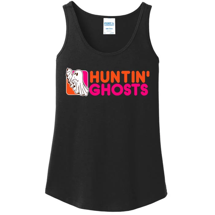 Hunting Ghosts Ghost Hunter Paranormal Activity Halloween Ladies Essential Tank