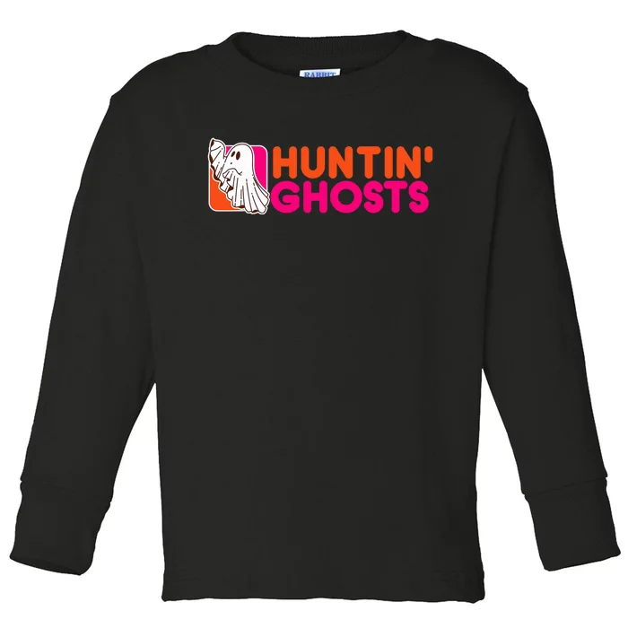 Hunting Ghosts Ghost Hunter Paranormal Activity Halloween Toddler Long Sleeve Shirt