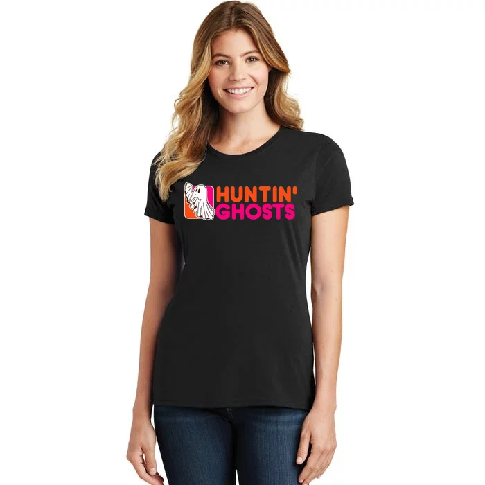 Hunting Ghosts Ghost Hunter Paranormal Activity Halloween Women's T-Shirt