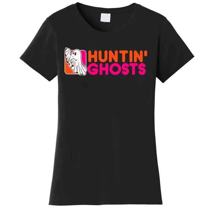 Hunting Ghosts Ghost Hunter Paranormal Activity Halloween Women's T-Shirt