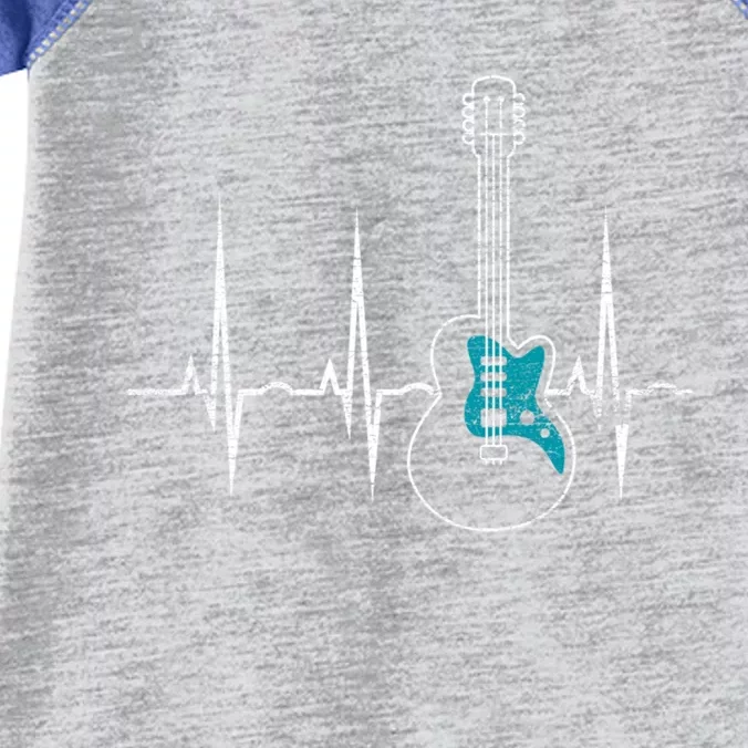 Heartbeat Guitarist Guitar Meaningful Gift Infant Baby Jersey Bodysuit