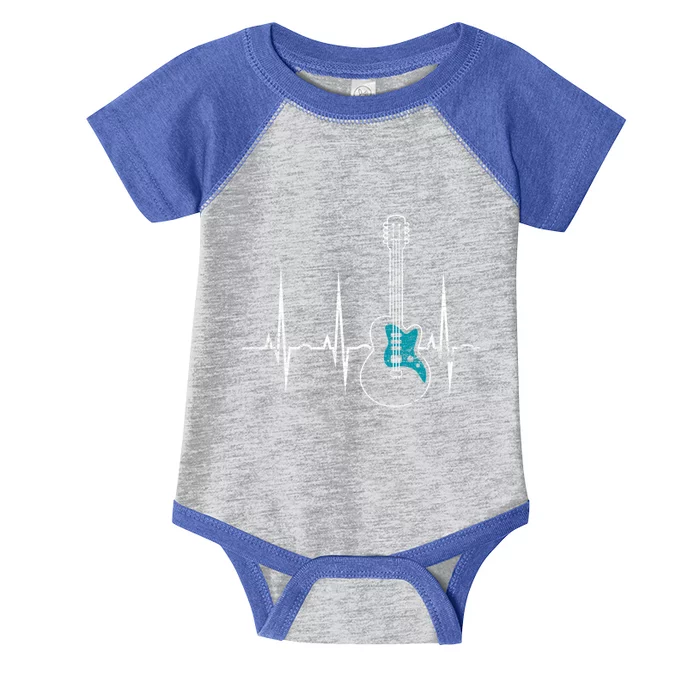 Heartbeat Guitarist Guitar Meaningful Gift Infant Baby Jersey Bodysuit