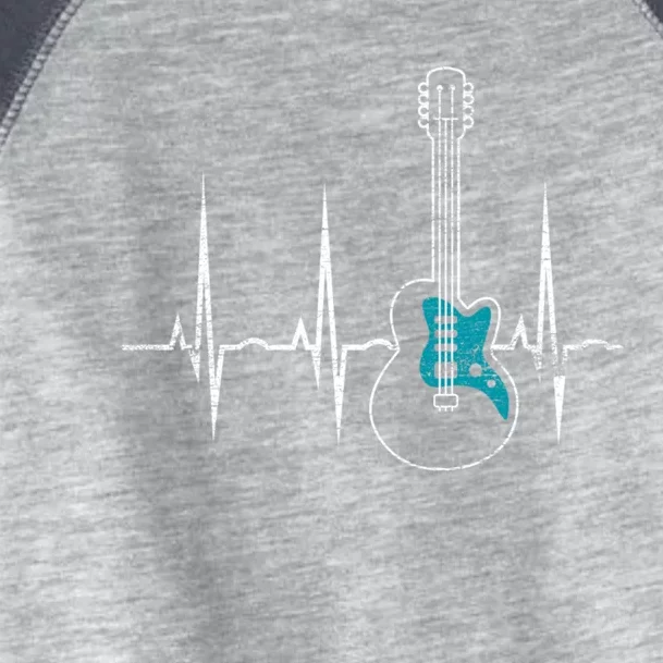 Heartbeat Guitarist Guitar Meaningful Gift Toddler Fine Jersey T-Shirt