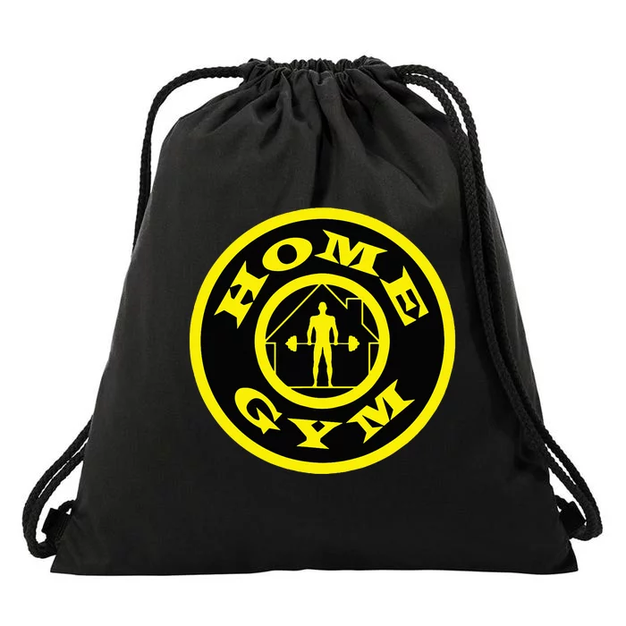 Home Gym GoldS Bodybuilding Weightlifting Fitness Parody Drawstring Bag