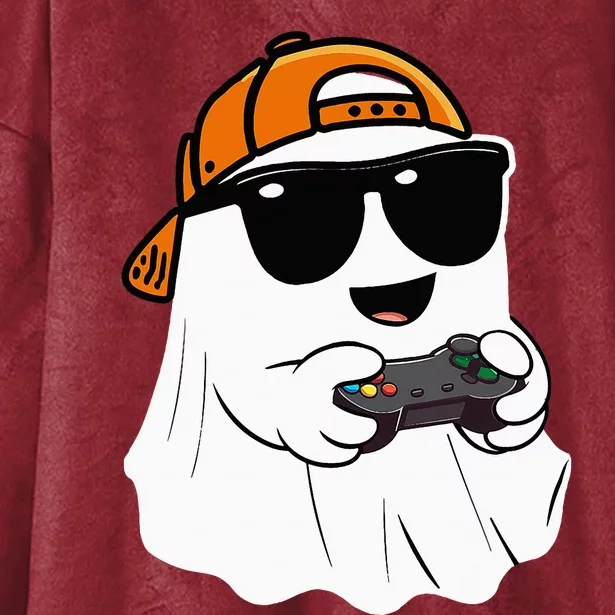 Halloween Ghost Gamer Scary Costume Gaming Hooded Wearable Blanket