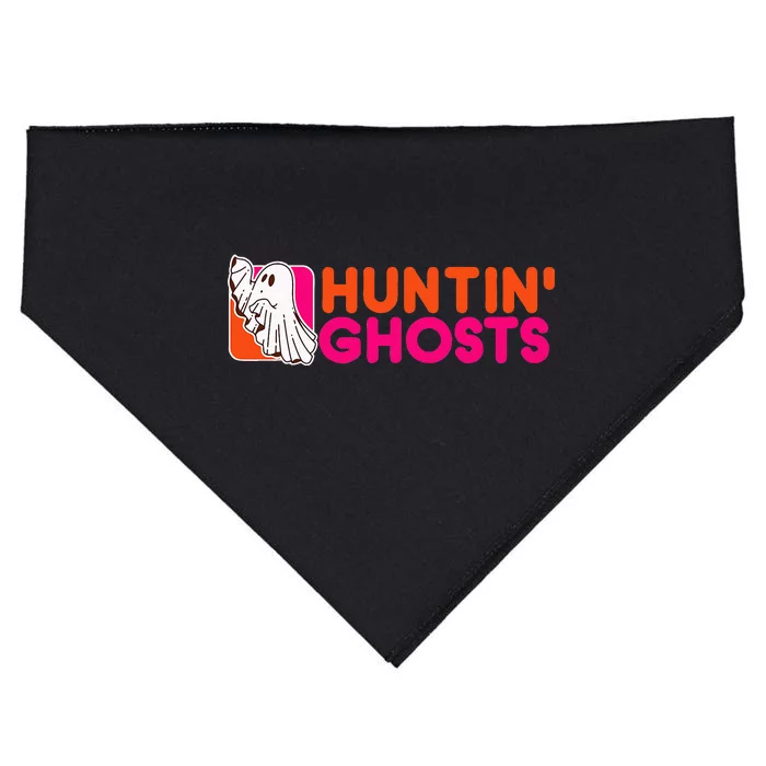 Hunting Ghosts Ghost Hunter Paranormal Activity Halloween USA-Made Doggie Bandana