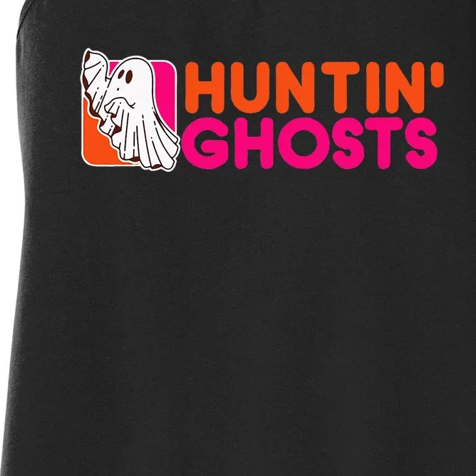 Hunting Ghosts Ghost Hunter Paranormal Activity Halloween Women's Racerback Tank