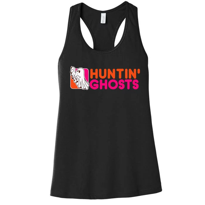 Hunting Ghosts Ghost Hunter Paranormal Activity Halloween Women's Racerback Tank