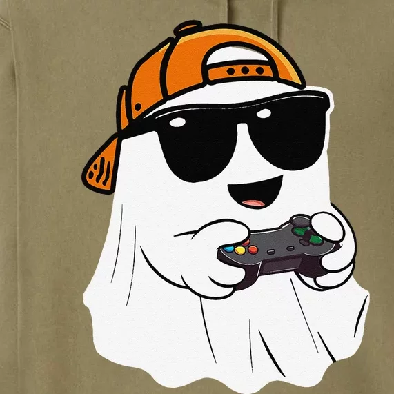 Halloween Ghost Gamer Scary Costume Gaming Gift Premium Hoodie