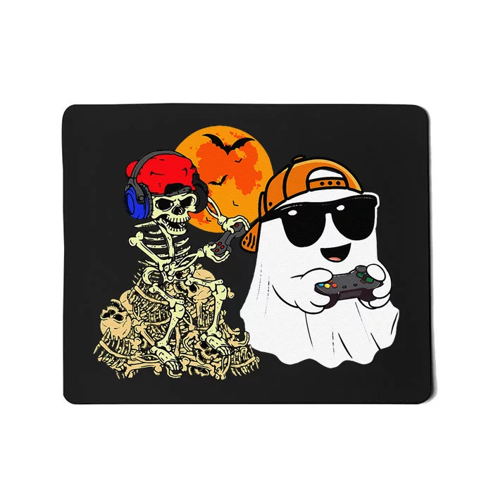 Halloween Ghost Gaming Scary Skeleton Gamer Gift Mousepad