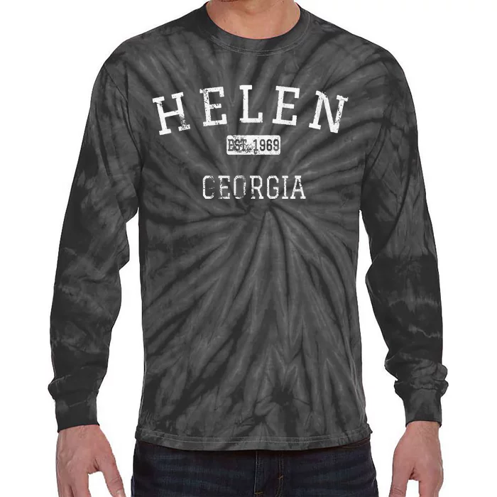 Helen Georgia GA Vintage Tie-Dye Long Sleeve Shirt