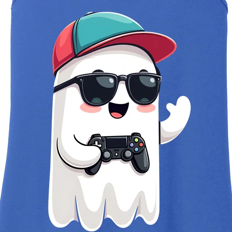 Halloween Ghost Gamer Scary Gaming Controllers Cool Gift Ladies Essential Tank