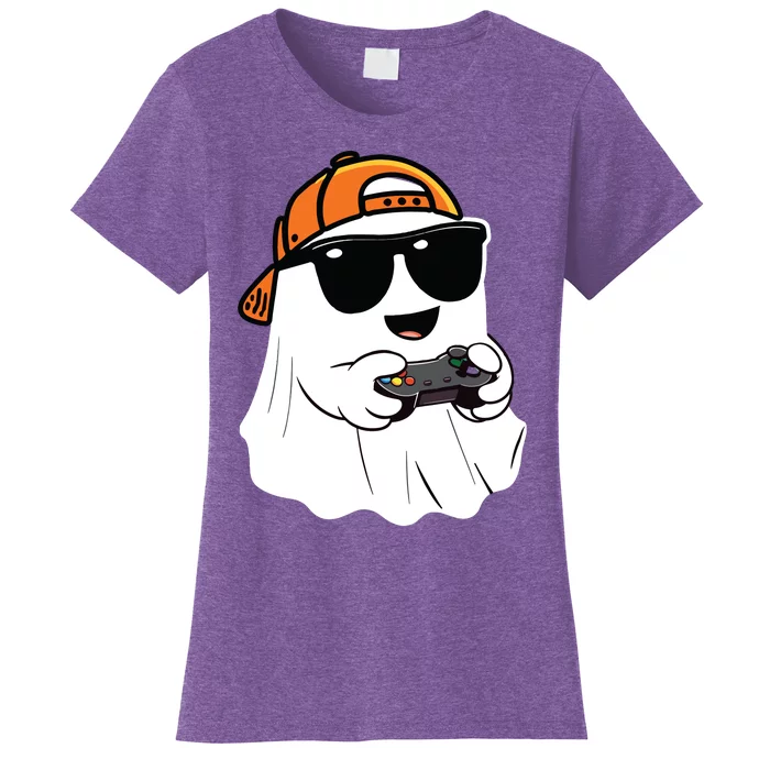 Halloween Ghost Gamer Scary Costume Gaming Women's T-Shirt