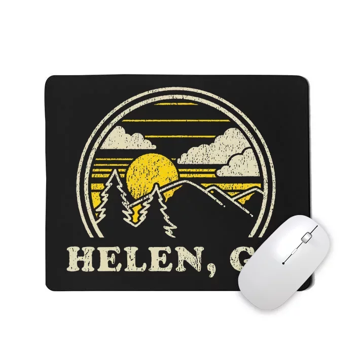 Helen Georgia Ga Vintage Hiking Mountains Mousepad