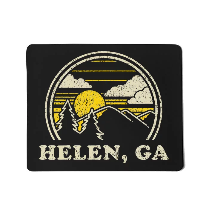 Helen Georgia Ga Vintage Hiking Mountains Mousepad