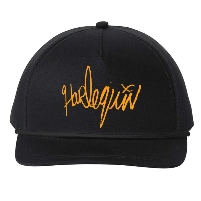 Harlequin Gag Gaga Graphic Joke Snapback Five-Panel Rope Hat